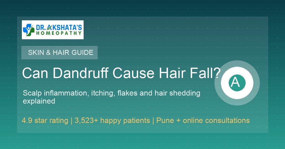 Illustration of dandruff, scalp irritation and increased hair shedding